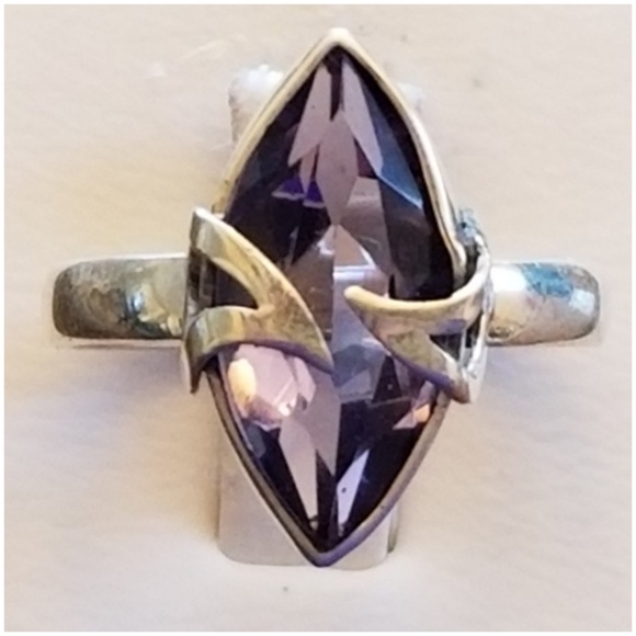 Jewelry - Genuine 5ct Amethyst Ring Size 7